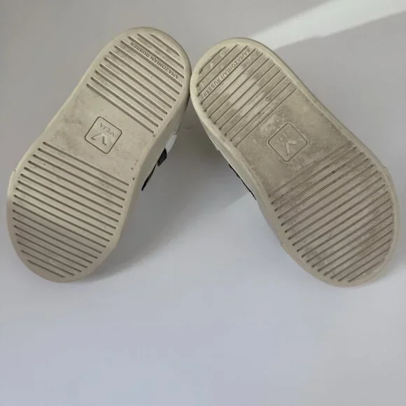 Veja V-10 Velcro CWL Kids Sneakers White Black EU 25 US 8.5 - Picture 7 of 7